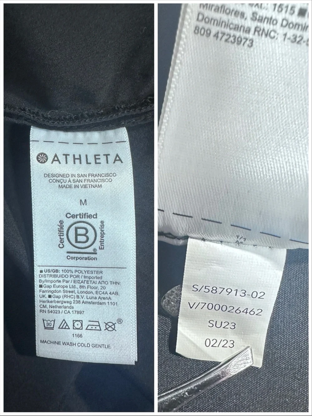 Athleta Performance Poplin Popover Top | Black | #587913 | [D13]